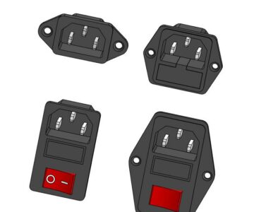 3D модель Набор разъемов питания