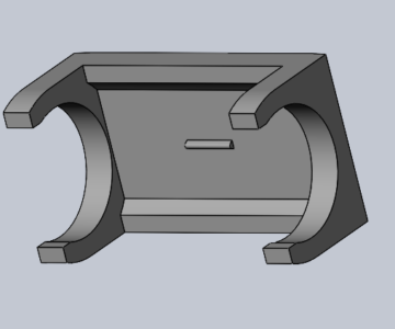 3D модель Крепление фонаря на каску