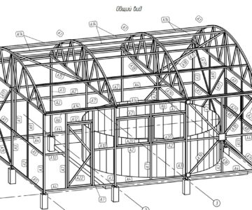 3D модель Модель укрытия для бассейна 6х5м