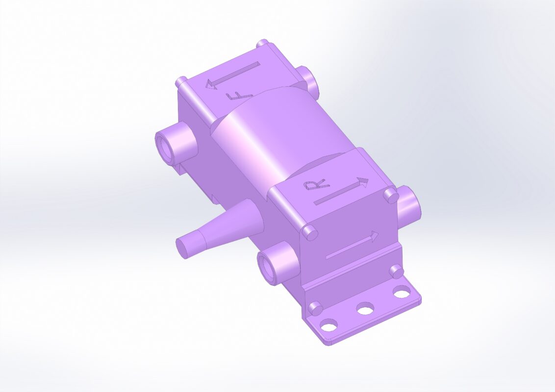 3D модель 3D - Модель дифференциального расходомера топлива DFM 250 D CAN