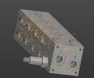 3D модель Гидравлическая монтажная плита FERROFMB-NG06PV4ZR