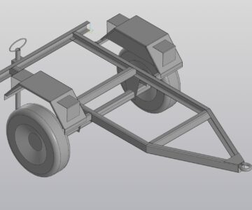 3D модель Полуприцеп тракторный ПТ 1-1,2 (ССМ 188)