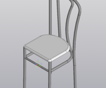 3D модель Обеденный стул