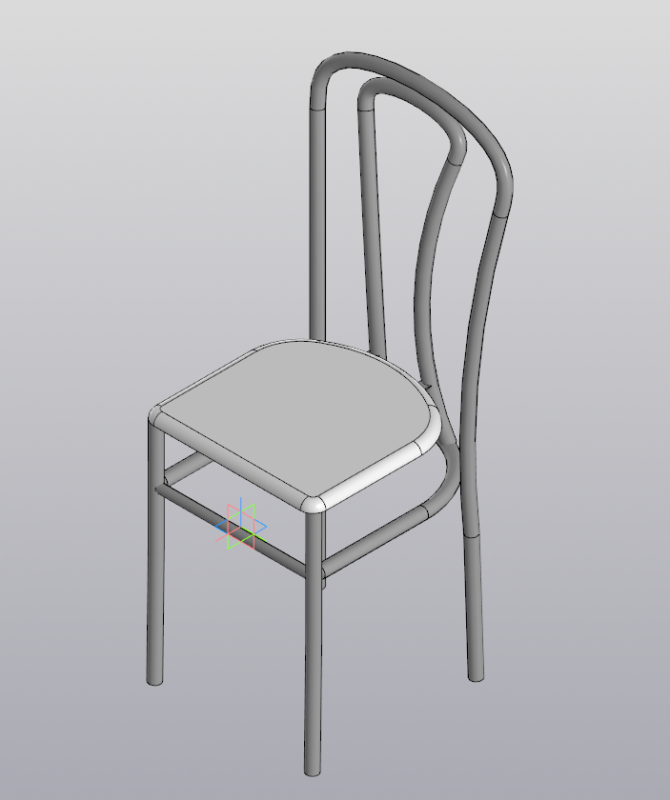 3D модель Обеденный стул