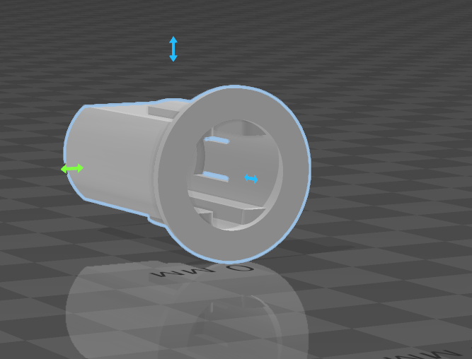 3D модель Втулка для микролифта сиденья унитаза