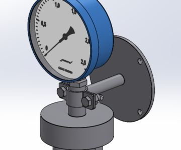 3D модель Манометр 0-2,5 bar LFDPDS-S-100, General