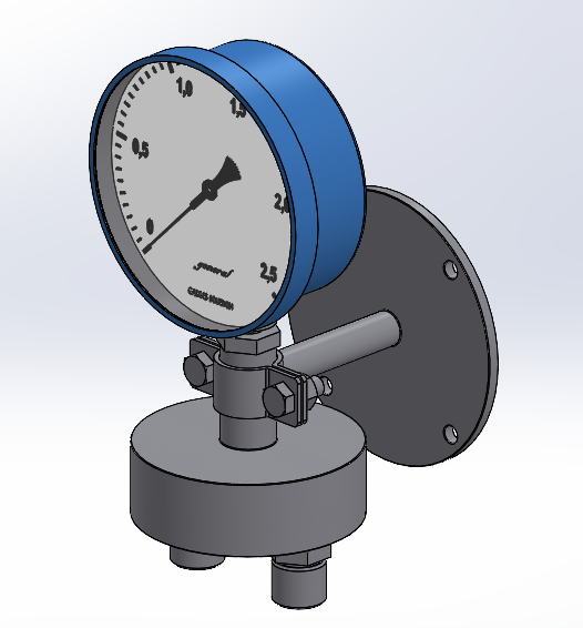 3D модель Манометр 0-2,5 bar LFDPDS-S-100, General