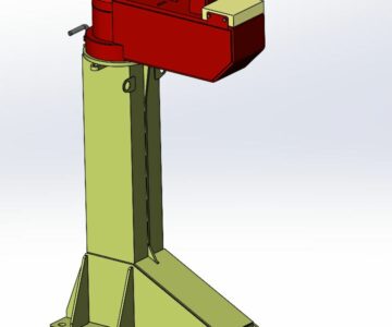 3D модель Ставлюга стационарная, поворотная