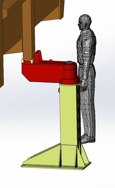 3D модель Ставлюга стационарная, поворотная