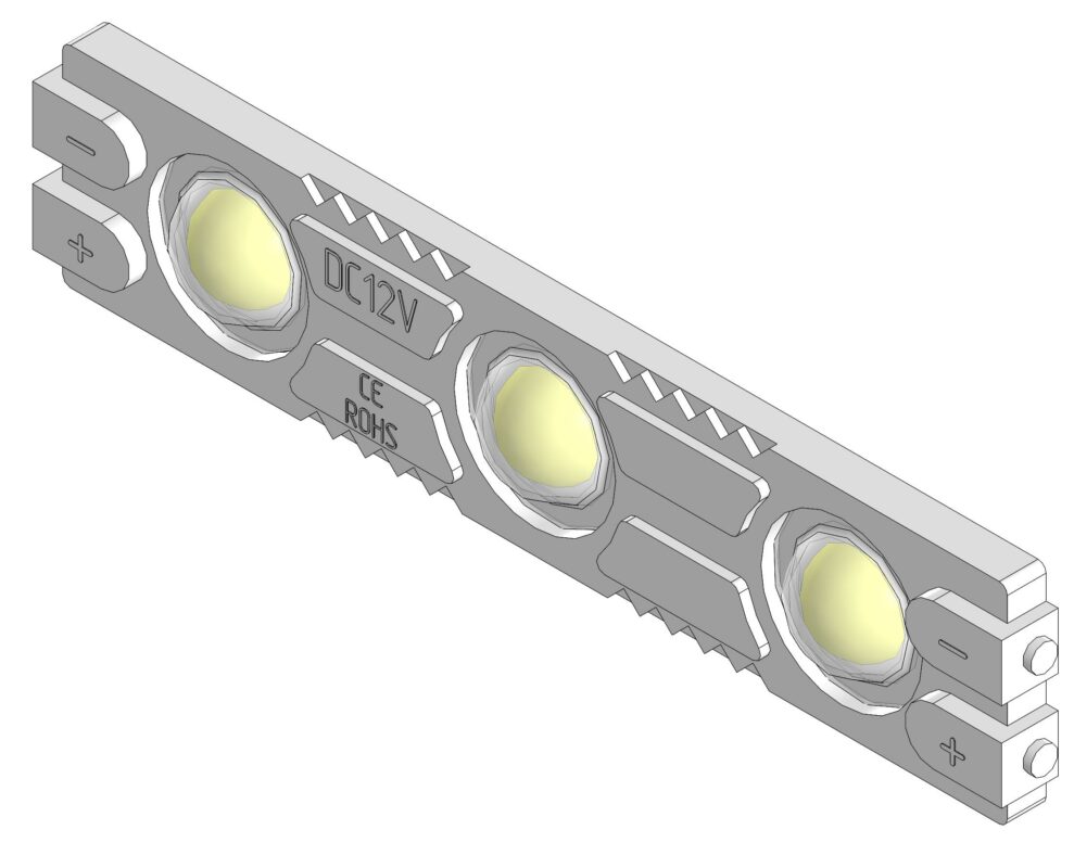 3D модель Светодиодный модуль MZ2835-03-12V-2835-IP65-5m-6500