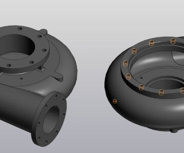 3D модель Корпус насоса (улитка) ММ8х6х14