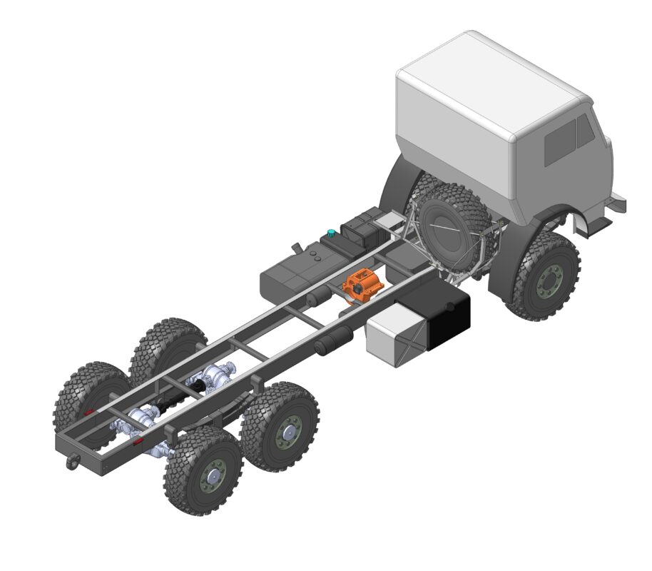 3D модель 3D модель шасси УРАЛ 4320-4916