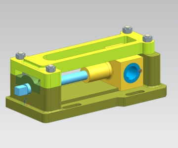 3D модель Устройство натяжное МЧ00.42.00.00 в NX 12