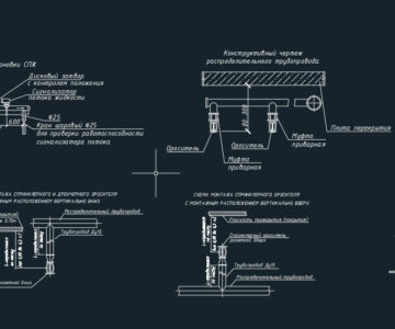 Чертеж Узлы пожаротушения