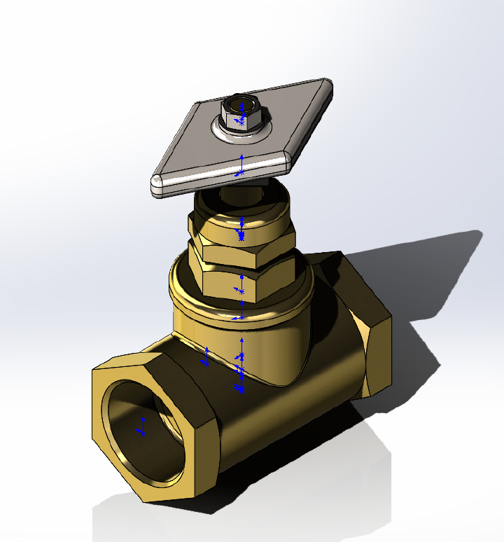 3D модель Вентиль G 3/4