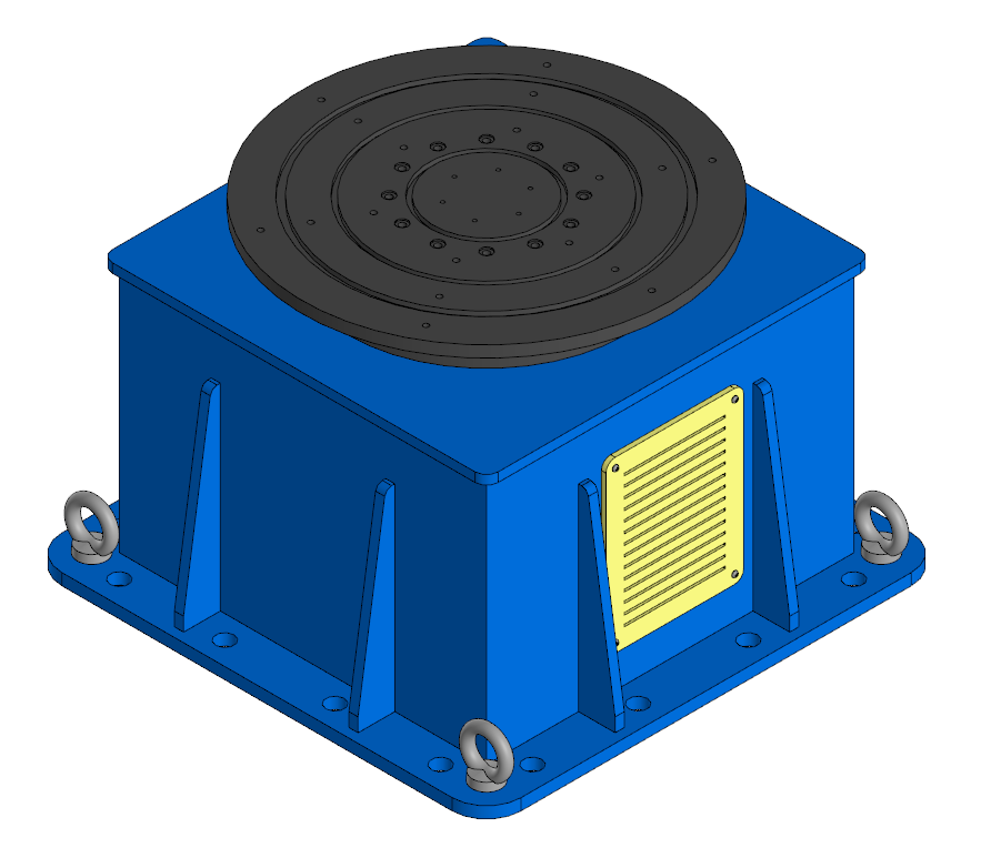 3D модель Одноосевой поворотный стол (позиционер) WB1S-500