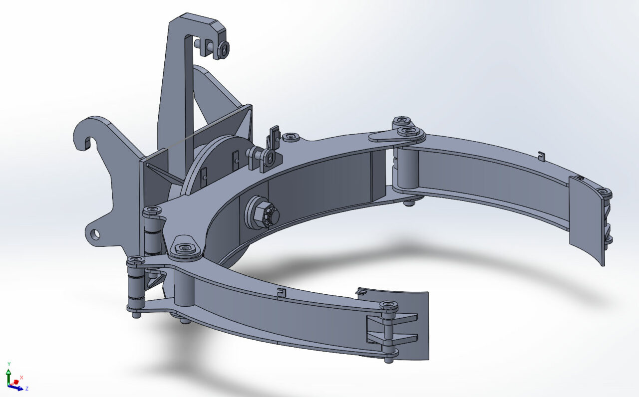 3D модель Захват колес на погрузчик