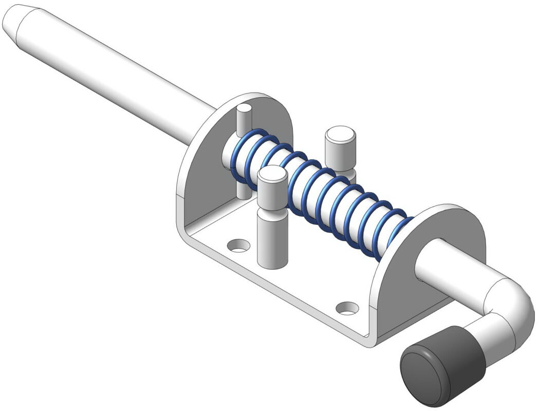 3D модель Запор пружинный 190 мм