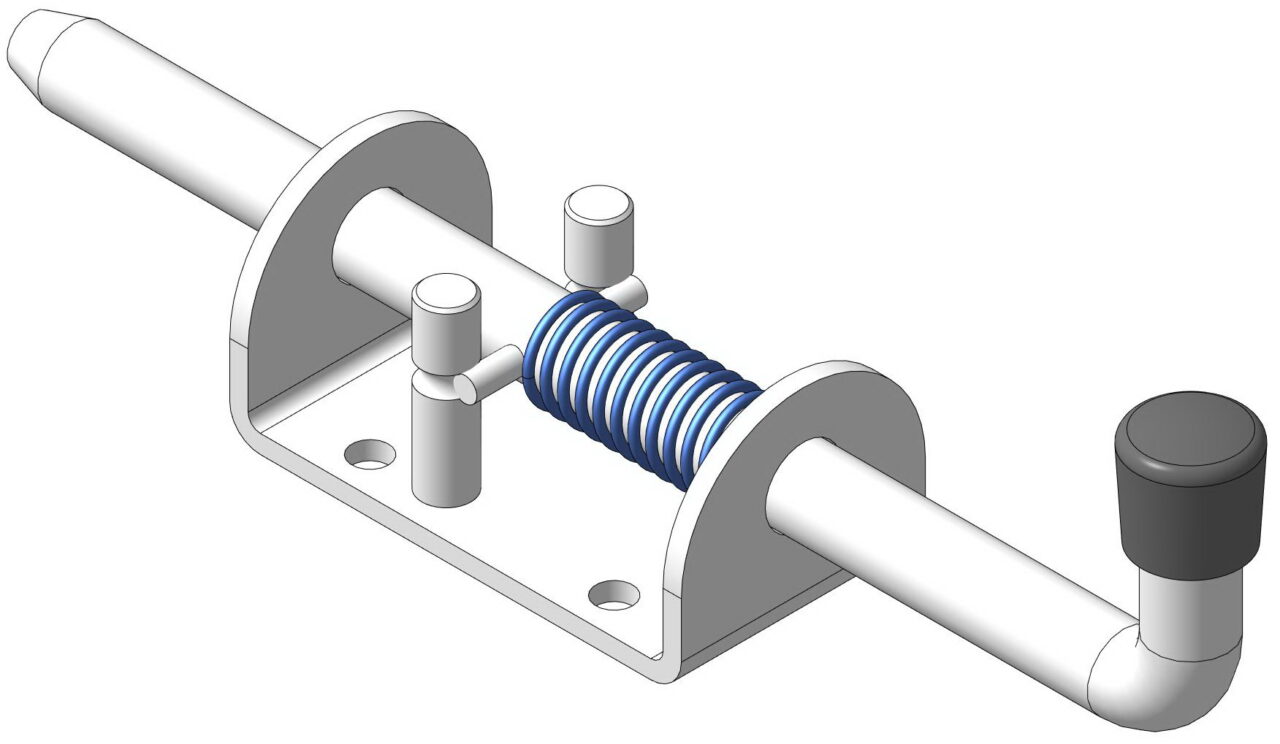 3D модель Запор пружинный 190 мм