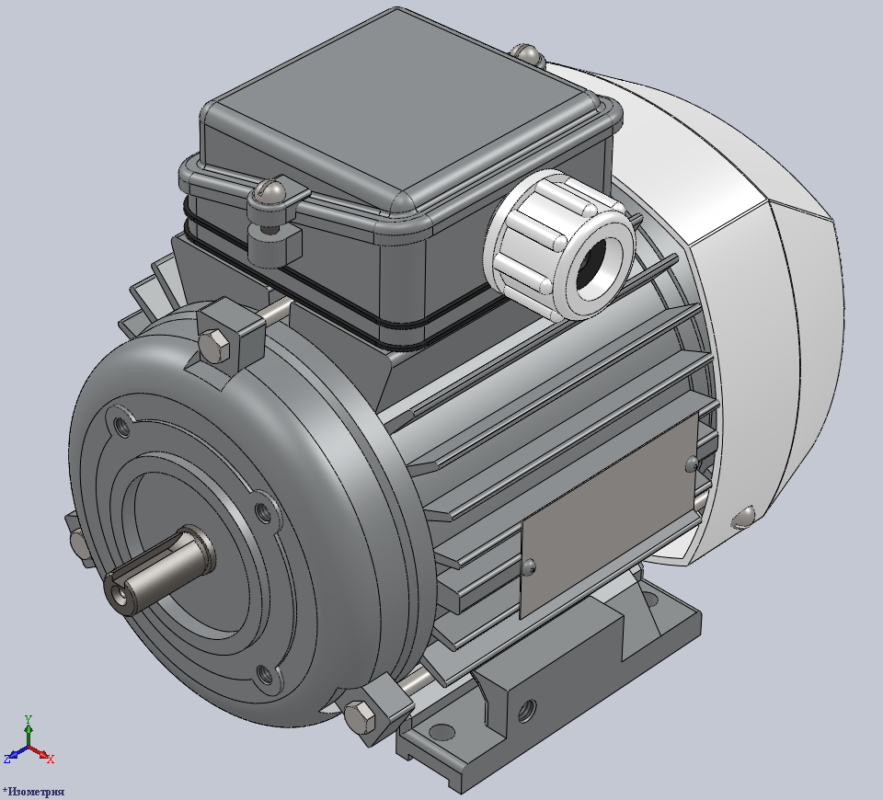 3D модель Электродвигатель 4ААМ56А2У3