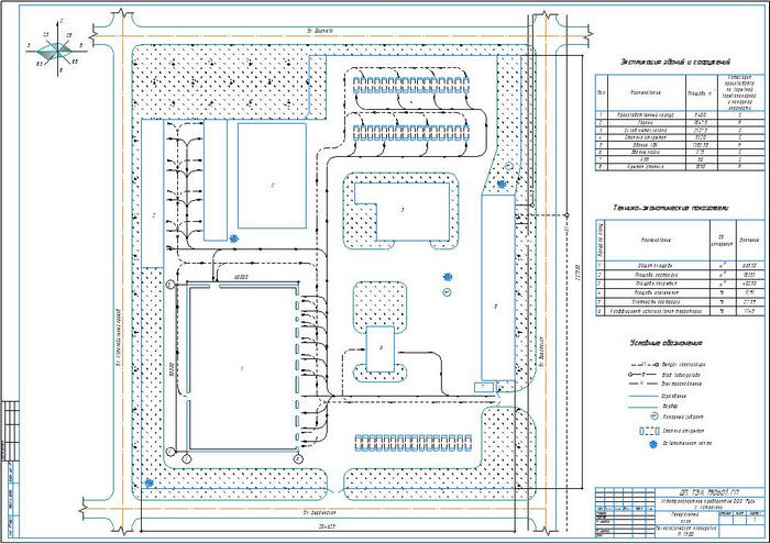 Чертеж Реконструкция автотранспортного предприятия ООО «Русь» г. Астрахани с разработкой агрегатного участка