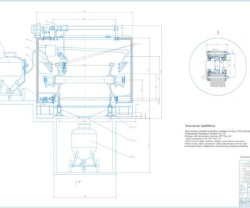 Чертеж Проектирование камеры дробеструйной очистки колесных пар