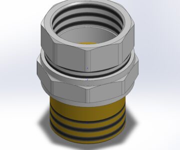 3D модель Американка 1-1/4 дюйма