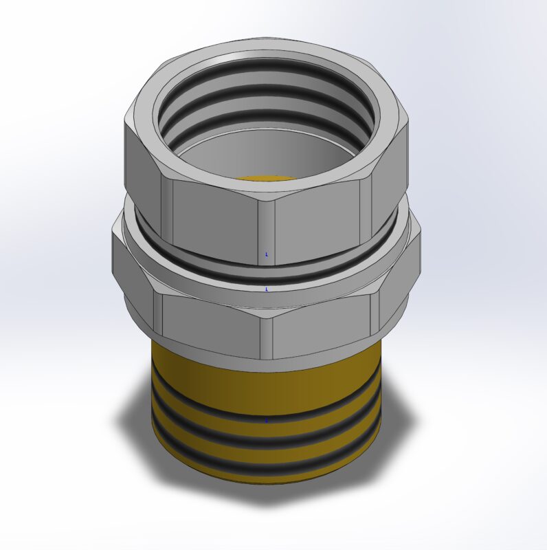 3D модель Американка 1-1/4 дюйма