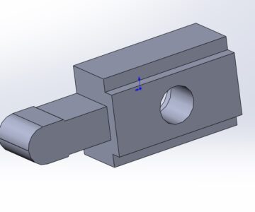 3D модель Деталь для тяги доводчика калитки Alutech