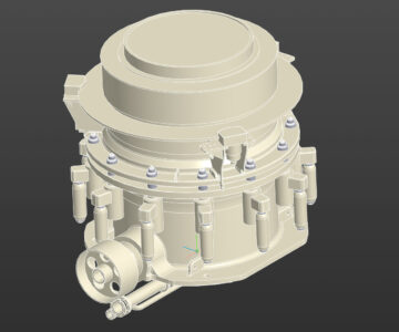 3D модель Конусная дробилка МP-800