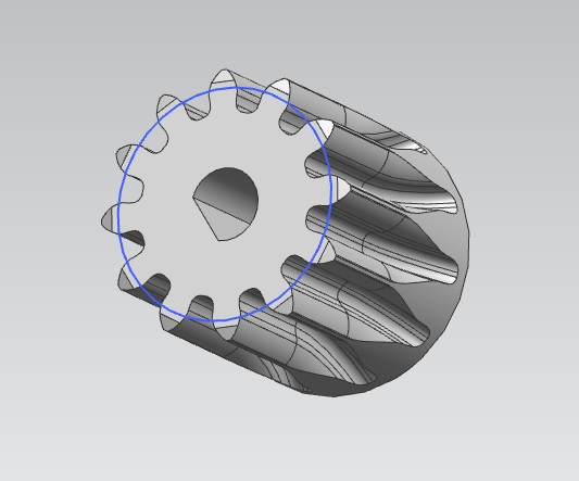 3D модель Шестерня Misumi GEABM0.8-12-7-K-[4-6/1]