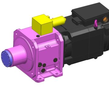 3D модель 3D модель мотор-редуктора главного привода станков с ЧПУ