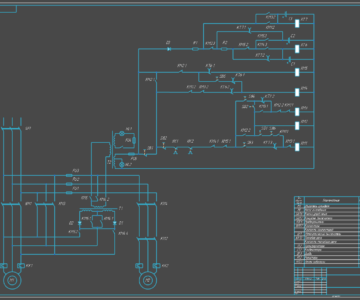 Чертеж Проектирование электрооборудования сверлильного станка 2H125