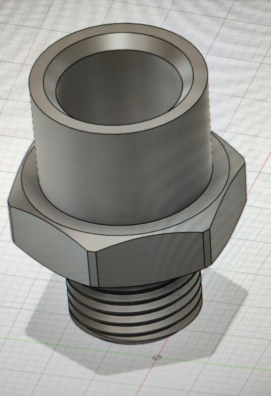 3D модель Адаптер для бензиновой форсунки стенд Launch CNC602A