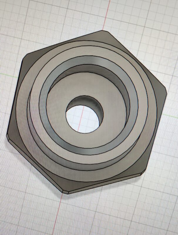 3D модель Адаптер для бензиновой форсунки стенд Launch CNC602A