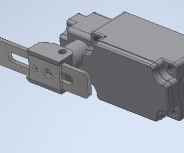 3D модель 3d модель концевого выключателя HY-M904