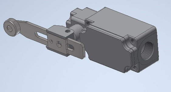 3D модель 3d модель концевого выключателя HY-M904