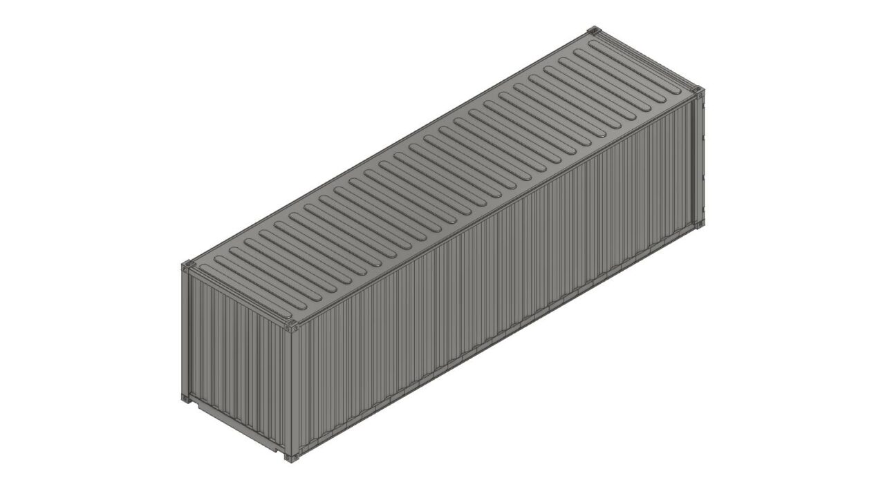 Чертеж Морской контейнер 30 футов (1ВВ)