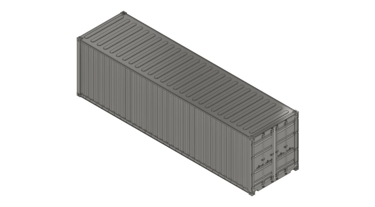 Чертеж Морской контейнер 30 футов (1ВВ)