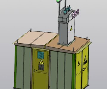 3D модель Комплектная трансформаторная подстанция (КТПт-ВА-ОА-63-6/0,4 У1)