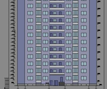 Чертеж курсовой проект по архитектуре 12-ти этажный жилой дом в г. Казань схема №11