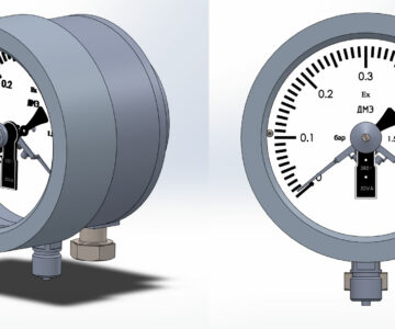 3D модель Манометр ДМЭ Ех