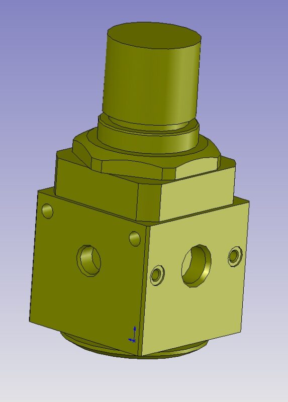 3D модель Пневматический регулятор давления MC104, MD1, MX2, NXE2