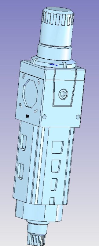 3D модель Пневматический регулятор давления MC104, MD1, MX2, NXE2