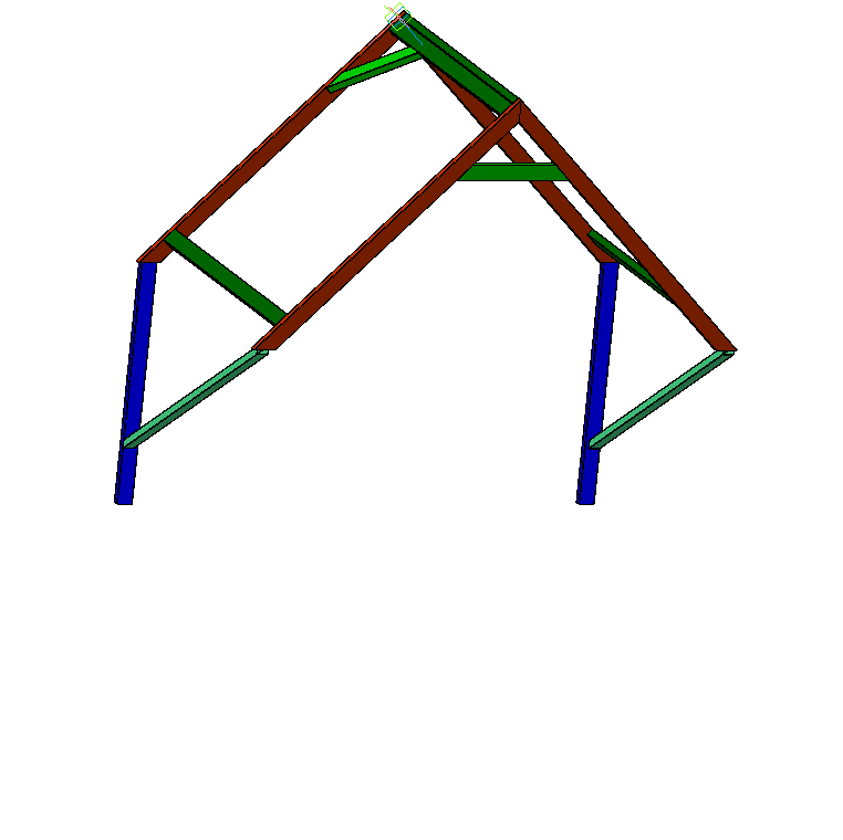 3D модель Навес на вход 1245*800