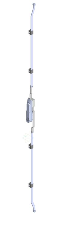 3D модель Замковая система RS716 с плоскими тягами Roztocze