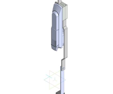 3D модель Замковая система RS716 с плоскими тягами Roztocze