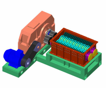 3D модель Шредер промышленный