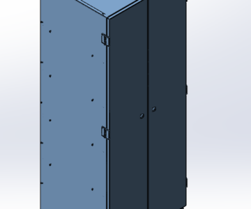 Чертеж Шкаф металлический для уборочного инвентаря 1656x500x600 мм