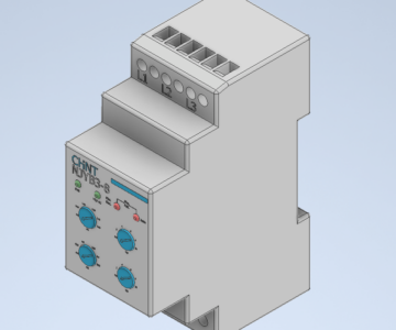 3D модель Реле контроля фаз NJYB3-8 AC380В (CHINT 636033)